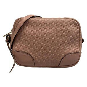 GUCCI Brie/Micro Guccissima 449413 Pink Leather - Shoulder Bag
